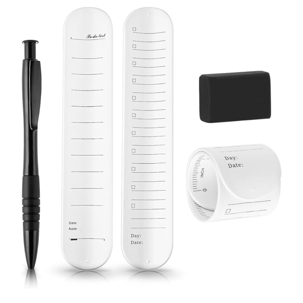 Parents! Teachers! 3 SETS!!! Reusable Silicon Wrist Memo Pad Set